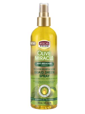 AFRICAN PRIDE OLIVE MIRACLE BRAID SHEEN SPRAY 12Oz