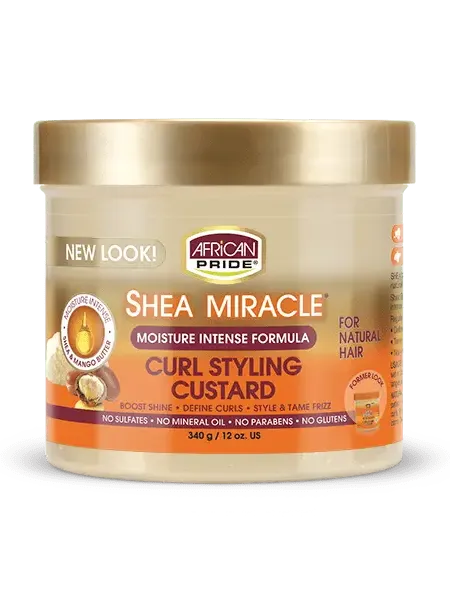 AFRICAN PRIDE SHEA MIRACLE CURL CUSTARD 340G