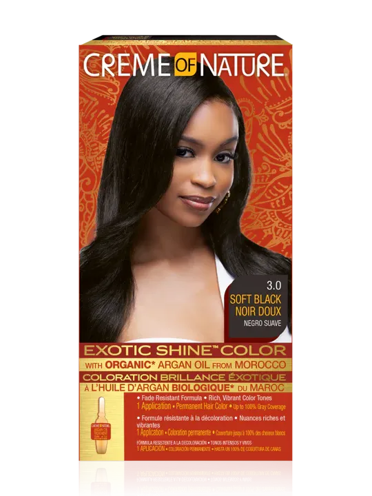 CREME OF NATURE COLOR #3.0 NOIR DOUX
