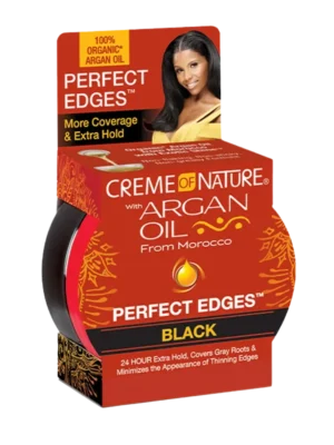 CREME OF NATURE ARGAN PERFECT EDGES #BLACK