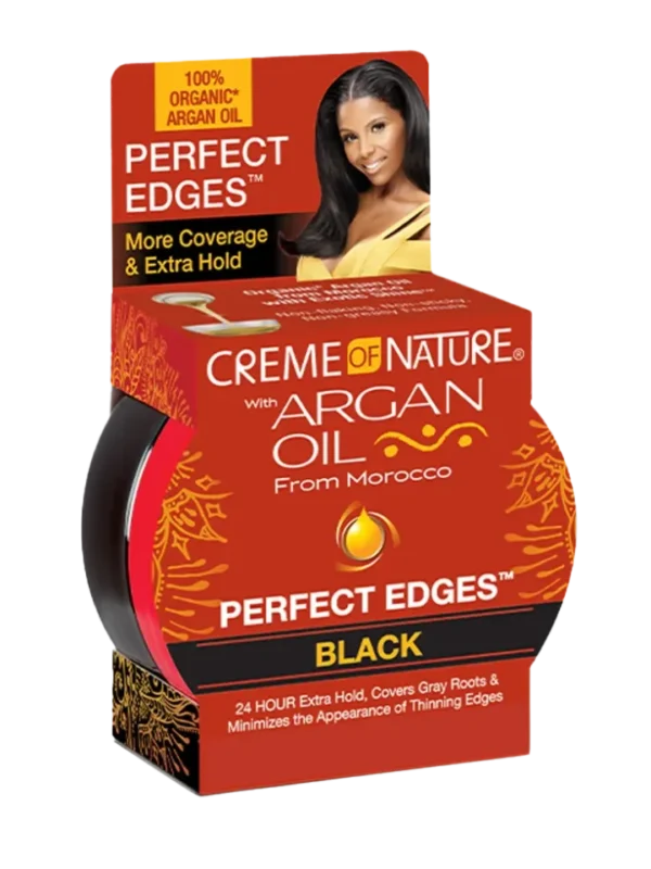 CREME OF NATURE ARGAN PERFECT EDGES #BLACK