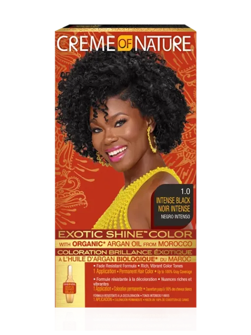 CREME OF NATURE COLORATION #1.0 INTENSIVE BLACK