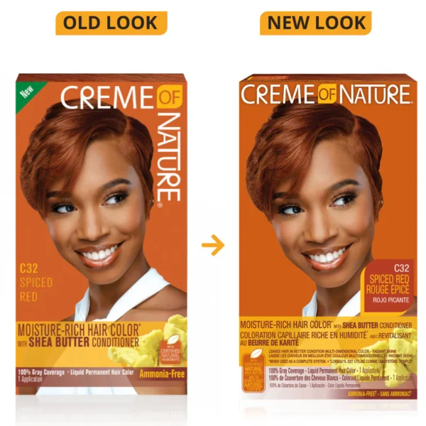 CREME OF NATURE COLORATION #C32 SPICED RED