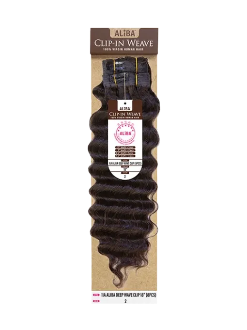 JANET 11A ALIBA DEEP WAVE CLIP 8PCS