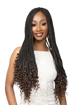 JANET 3X BOX BRAID FRENCH CURL