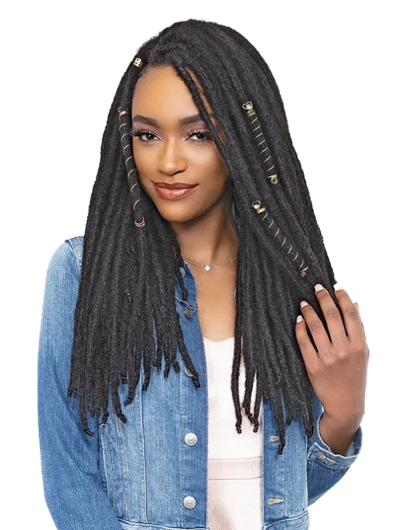 JANET LOCS & ROLL HUMAN HAIR LOCS