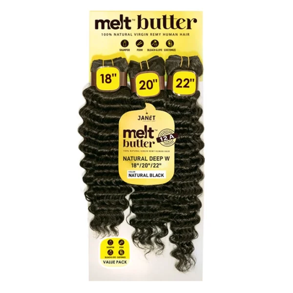 JANET MELT BUTTER NATURAL DEEP 3PCS