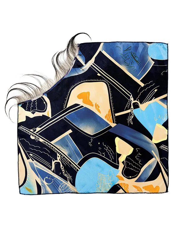 JANET MELT LAFICHU BANG LACE SCARF