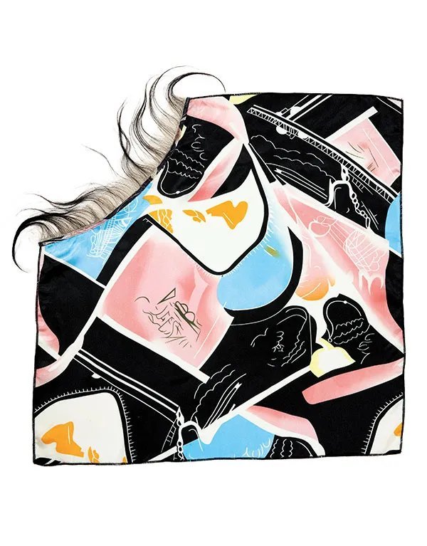 JANET MELT LAFICHU BANG LACE SCARF