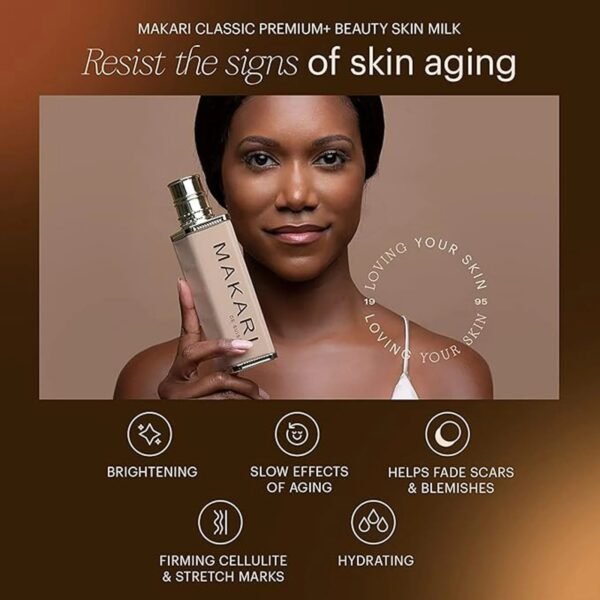 Lait de Beauté Éclaircissant pour le Corps Premium Plus