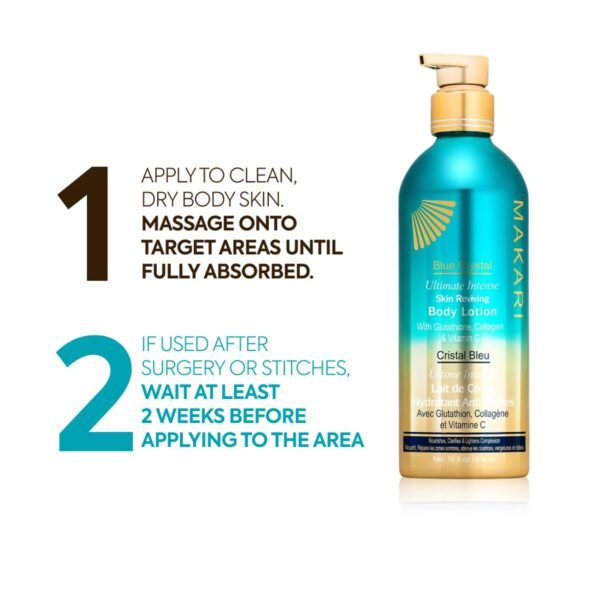 Lotion corporelle revitalisante pour la peau Blue Crystal